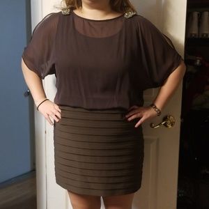 R and M Brown Dress